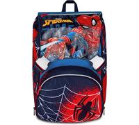 Seven Spiderman Zaino Doppio Scomparto Estensibile, Blu, Maxi Capienza, Schienale Preformato, Bambino, Scuola Elementare