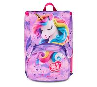 SJ GANG STYLE JAM GANG Zaino Scuola Estensibile Big, Viola, Zaino con Divisorio Interno, Tasca Superiore con Ali a Scomparsa, Tasca per Borraccia, 24 L, Zaino Scuola Elementare, Bambina