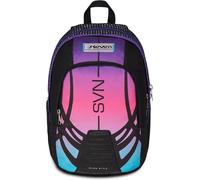 Seven Zaino Scuola Dual Nuanced, Fucsia, Doppio Scomparto Da 31 Litri Di Capacità, Con Tasca Per PC, Tasca Per Borraccia e Tasca Con Organizer, Scuole Medie e Superiori, Per Ragazza