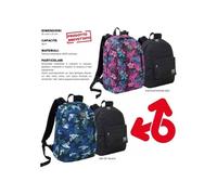 ZAINO SEVEN NERO YUB SCUOLA MEDIE SUPERIORI AMERICANO PROMOZIONE REVERSIBILE