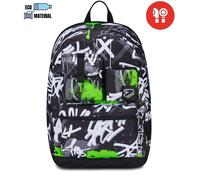 ZAINO Seven REVERSIBILE NEW POCKETS CON EARPHONES WIRELESS THE DOUBLE DROP OVE