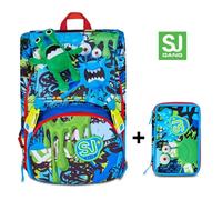 ZAINO SEVEN SJ GANG ESTENSIBILE BIG FANTASYS BOY + ASTUCCIO 3 ZIP SEVEN SJ GANG