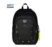 Seven Zaino Scuola Tech Line, Nero, Doppio Scomparto, 29 L, Scuola Media e Superiore, Zaino Ragazzo e Zaino Ragazza