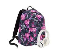 Zaino SEVEN THE DOUBLE - QUEEN CROWN - Rosa - Cuffie wireless - 2 zaini in 1 REVERSIBILE