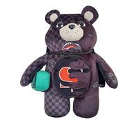 Sprayground Unfinished Shark Teddy Bear Zaino nero, poliestere, unisex, 2L