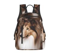 Zaino Shelties Dog Daypack Per Computer | Zaino da scuola Resistente Backpack Trekking Per Notebook Outdoor Viaggio