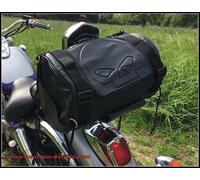 Zaino Sissi BAR Cuoio Flessibile Testa Morte Cranio (Softail Fatboy Harley