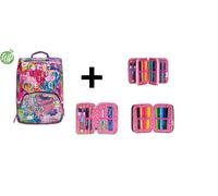 ZAINO SJ ELEMENTARE CON ASTUCCIO UNICORNO BIMBA PROMOZIONE ORIGINALE SEVEN