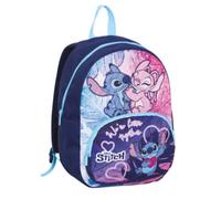 Seven Lilo & Stitch Zainetto Asilo, Blu, Tasca Frontale con Zip, Tasca per Borraccia, Asilo e Tempo Libero, Bambina