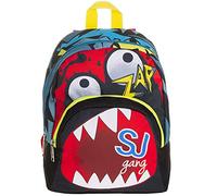 Zaino Small - Facce Da SJ - Zainetto Bambino Scuola Materna & Tempo Libero - Rosso
