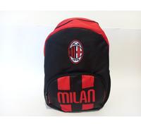 Seven Zaino Small Milan, Nero, 14 L, Zainetto monoscomparto, Tasca frontale, Tasca laterale portaborraccia, Scuola, Asilo, Tempo libero, Bambini, Ragazzi e adulti, Calcio, Prodotto ufficiale