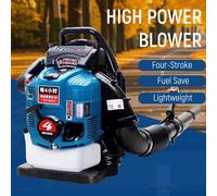 Zaino Soffiatore per foglie per grandi cantieri Soffiatore per foglie senza fili a quattro tempi Zaino per foglie di benzina Soffiatore per foglie Ventilatore per foglie da prato