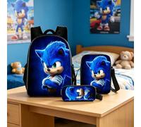 Zaino Sonic 3 in 1 da 43,2 cm di grande capacità, Blu, Medium, Versatile
