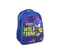 Zaino Sonic Prime 31x14x41 cm - 100% Poliestere Viola e Blu
