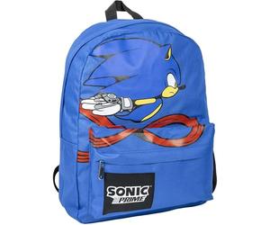 Zaino Sonic Prime - Blu - 32 x 12 x 42 cm - Chiusura a cerniera - Maniglia regolabile - Zaino resistente e durevole - Prodotto originale disegnato in Spagna