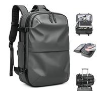 Zaino sottovuoto da viaggio 19 Zaino da viaggio di capacità espandibile con chiusura TSA, facile da trasportare in aereo, a compressione sottovuoto salvaspazio per uomini e don.