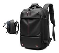 Zaino Sottovuoto Viaggio 60L Travel Trunky 2.0 Vacuum Bags Travel con Pompa, Zaino a Compressione Sottovuoto, Espandibile (Nero)