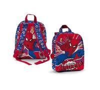 Zaino Spiderman, Marvel, borsa per bambini, scuola, asilo, tempo libero, palestra, 27 x 22x 9 cm, rosso - M04396MC