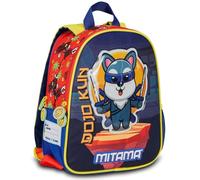 Zaino Spinny Mitama Asilo, Double Face con Doppia Grafica, Con Tasca Laterale Porta Borraccia, Multicolore, Bambini, Scuola e Tempo Libero