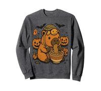 Zaino Spooky Capybara e Tartaruga Ramen Kawaii Halloween Felpa