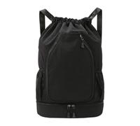 Zaino sportivo impermeabile di grande capacità con coulisse borsa da palestra con manici rinforzati Pratico tessuto Oxford per viaggi all'aperto Tennis Storage maniglia rinforzata borsone sportivo
