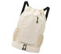 Zaino sportivo impermeabile di grande capacità con coulisse borsa da palestra con manici rinforzati Pratico tessuto Oxford per viaggi all'aperto Tennis Storage maniglia rinforzata borsone sportivo