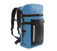 Zaino Stagno Impermeabile Dry Bag Borsa Sacca Avventura con Finestra Verticale Spalla Regolabile Cinghie con Fibbia Chiusura Arrotolabile PVC 30 L, Array, Blu Reale, 30L