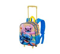 Disney Lilo e Stitch Ocean-Zainetto 3D con Ruote Piccolo, Blu, 26 x 34 cm, Capacità 7 L