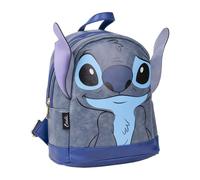 Zaino Stitch Disney 3D con Orecchie in Rilievo Zainetto Passeggio per Bambini Spallacci Regolabili Chiusura Zip 19,5 x 24 x 11 cm
