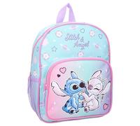 Zaino STITCH e ANGEL Hello Cutie da Disney Lilo & Stitch - Zainetto per bambini | Scuola | Asilo - Colore Rosa - dimensioni 29x23x8cm