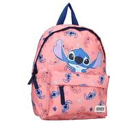 Zaino STITCH Occhiolino MADE FOR FUN da Disney Lilo & Stitch - Zainetto per bambini | Scuola | Asilo - Colore Pesca - dimensioni 31x22x9cm