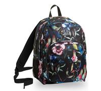 Zaino Strong Invicta, Wildflowers, Nero, 38 Lt, Doppio Scomparto, Scuola e