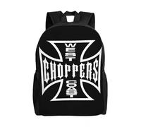 Zaino su Misura West Coast Iron Cross Choppers per Le Donne degli Uomini Resistente all'Acqua School College Bag Stampa Bookbags