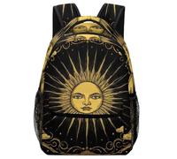 Zaino Sun Crescent Moon Stars Astrology Tarot Cards Zainetto Trekking Zaini Resistente Daypack Per Escursioni Office Computer