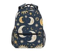 Zaino Sun Moon Star Boho Zainetto Grandedaypack Resistente Zaini Per Viaggio Computer Notebook
