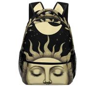 Zaino Tarot Card Magic Boho Vintage Sun Moon Stars Backpack Trekking Zainetto Leggero Zaini Per Outdoor Escursioni Viaggio