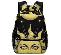 Zaino Tarot Card Magic Boho Vintage Sun Moon Stars Daypack Resistente Zaini Trekking Zaino Da Scuola Per Notebook Office Escursioni