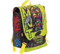 Zaino Tartarughe Ninja Estensibile Scuola Elementare 40x29x13 cm + Omaggio Portachiavi