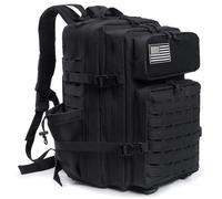 Zaino tattico da 25L/45L per donna/uomo sopravvivenza Laser Cut Molle Daypack Zaino da palestra Borsa da scuola con doppio portabicchieri zaino