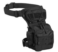 Zaino tattico da uomo, convertibile con cinghie regolabili, borsa a tracolla multiuso per attività all'aperto per avventura e moto, come mostrato, nero, Taglia unica