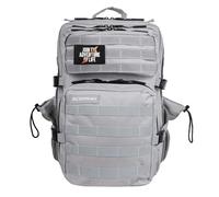 ELITRAINX, Zaino tattico idrorepellente da 45 l, per sport, cabina aereo, palestra, scomparto per computer, personalizzabile, tessuto Oxford 1000D, grigio chiaro , 45 Litros