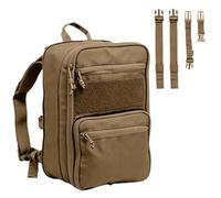 Zaino Tattico Espandibile con Sistema di Idratazione, Borsa Multiuso MOLLE | Viaggi, escursionismo, caccia, capacità variabile, zaino d'assalto, leggero, sistema MOLLE(Brown)
