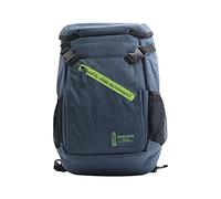 Zaino tecnico Smemoranda ECO blu zip verde con maxi tasca frontale, tasca interna porta pc/tablet