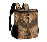 Zaino termico con papiro egiziano raffigurante l'occhio di Horuses borsa termica per il pranzo, per uomini e donne