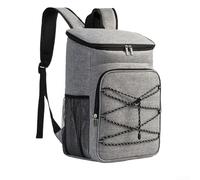 Zaino termico da 23 l, grande borsa termica per picnic, campeggio, escursionismo, a prova di perdite, per alimenti, con tessuto Oxford 1680D, mantiene il freddo per oltre 12 ore, grigio