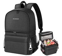 Zaino termico da 27 l, 2 in 1, grande borsa termica, a prova di perdite, con scomparto termico, perfetto per picnic, gite in spiaggia, escursioni, lavoro e gite in famiglia (24 lattine)