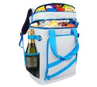 Zaino termico da 40 l, leggero, con apribottiglie, per spiaggia, viaggi, campeggio e pranzo (Greyblue)