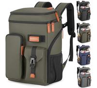 Zaino termico isolato, 33 lattine, multifunzione, a doppio strato, a prova di perdite, con cinghia pettorale, grande capacità, leggero, da viaggio, campeggio, spiaggia, per uomini e donne