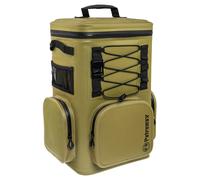 Petromax Zaino termico 17 litri | 6 giorni di raffreddamento passivo | Cuscino schienale | stabile, impermeabile e a prova di perdite, leggero ed ergonomico | Apribottiglie (oliva)