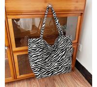 Zaino tote da spalla con motivo a strisce di zebra, classico e casual, adatto per adolescenti, donne e studenti universitari, perfetto per il ritorno a scuola, lo shopping, le attività all'aperto, i v